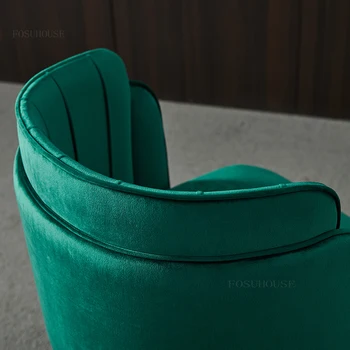 Nordic Tecido De Cadeiras De Jantar De Luxo Encosto Moderno E Minimalista Cadeira De Jantar Poltrona Única Luz Silla Comedor De Móveis Da Casa