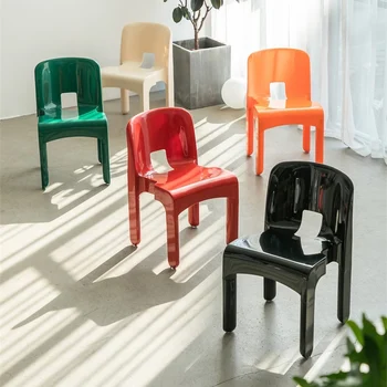 Nordic Designer Criativo Cadeira De Jantar Moderna E Minimalista Casa Empilhável Encosto Medieval Cadeira Ins Vento