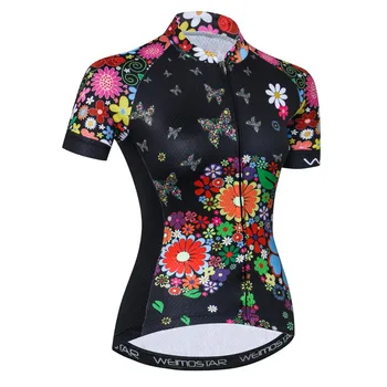 Mulheres de Ciclismo Jersey Camisas de Ropa Equipe de Ciclismo de Bicicleta Bicicleta Camisolas de BTT de Manga Curta Exterior usar Tops