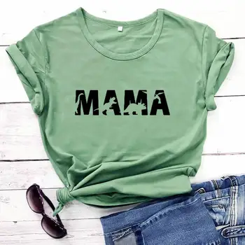 Dinossauro Mom Gráfico Impresso Engraçado Casual 100%Algodão Mom Vida T-Shirt do dia da Mãe camisa de presente do dia da Mãe Nova mãe camisas