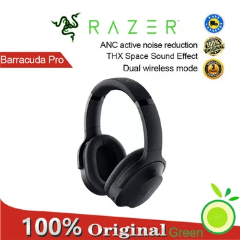 Razer Barracuda Pro Headworn computador, telefone celular, multi-plataforma ANC redução de ruído de jogos sem fio e fones de ouvido, microfone