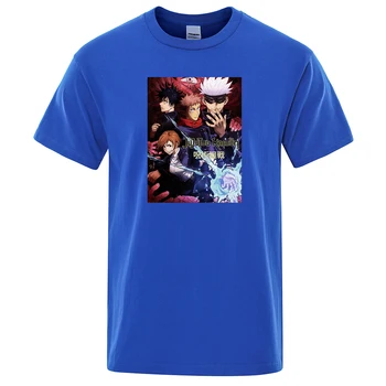 T-Shirts Mens Gojo Satoru Padrão De Primavera Do Esporte Casual E Roupas De Hip-Hop Oversized T-Shirt De Alta Qualidade Ao Ar Livre T-Shirt Para Homens