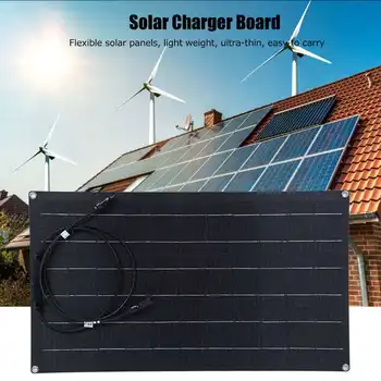 pannello solare 50W 18V Flexível Painel Solar Monocristalino Leve Carregador de Bordo para RV Barcos Telhados Sistema de Painel Solar