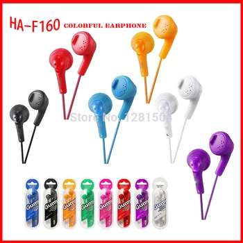 Colorido de 3,5 mm HA-F160 Para o iphone 6 5 Gummy In-Ear Fone de ouvido Para MP3/MP4/PSP, Telefone Móvel 100pcs/monte