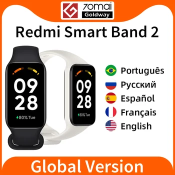 Nova Versão Global Xiaomi Redmi Banda 2 Smart Pulseira Miband 1.47 Polegadas Tela Grande, De Sangue, De Oxigênio Monitor De Frequência Cardíaca De Fitness Band2