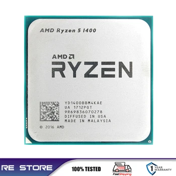 Usado Ryzen 5 1400 R5 1400 3.2 GHz Quad-Core, Processador Socket LGA AM4 B550M placa-Mãe