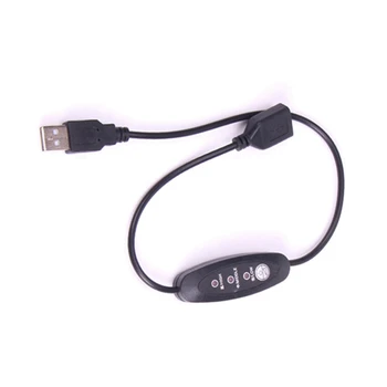 USB 5V-12V Controlador de Temperatura do Aquecedor com Termóstato 3-Velocidade Ajustável 24W