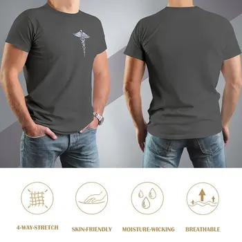 O Chrome como os Médicos Caduceu Cobras T-Shirt tops sublime t-shirt homens de roupa