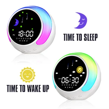 Chegada nova K5 sem Fio Bluetooth alto-Falante Independente Relógio Despertador Ajustável RGB Luzes 3-em-1 a Melhor Opção para as Crianças Presentes