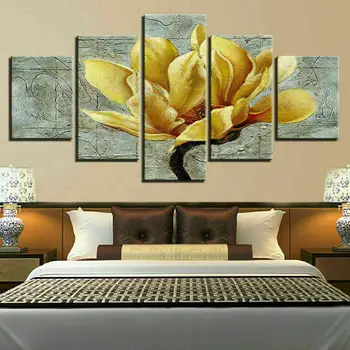 Ouro Amarelo Orquídea, Flor de Lona Impressão de Pintura de Parede de Arte de Decoração de Casa de Imagem HD Imprimir o Cartaz de Decoração de Quarto Pinturas