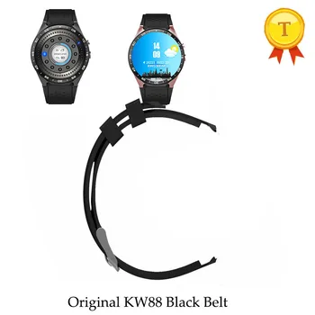 original kingwear kw88 pro smartwatch inteligente do telefone do relógio relógio relógio saat correia de pulso pulseira vermelho branco preto pulseira de cinto