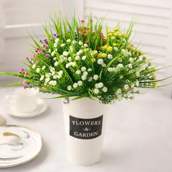 Novo lindo buquê artificial mini placa plástica artificial lily planta aquática decoração da casa da flor