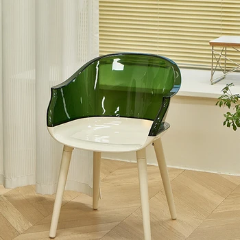 Transparente Cadeira de Jantar Nórdicos Criatividade Móvel de Acrílico, Plástico Moderno Cadeira Office Designer de cadeiras para pequenos espaços Minimalistas Mobílias ZLXP
