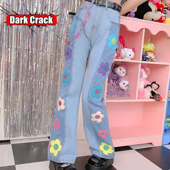 Mulheres Harajuku Y2k Doce de Verão Liga Jeans Queimado Calças de Abóbora Lolita, Casual JK Fios Japonesas Kawaii Lanterna Shorts Jean