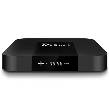 TX3 Mini Para Android 7.1 Caixa de TV em Smart TV H2.65 IPTV 4K Set-Top Box TVBOX IPTV Media Player 3228A 2G 16G Tanix Caixa