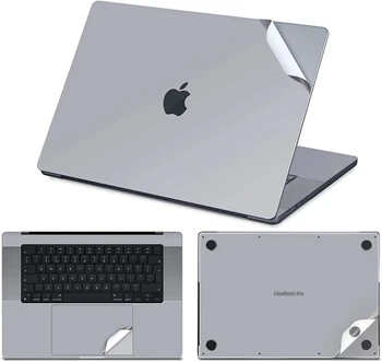 Laptop Decalques Adesivo de Pele para a Apple 2021 Novo MacBook Pro de 16 polegadas, A2485 Acessórios Cinza Prata