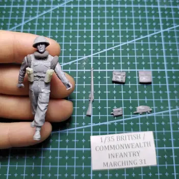 1/35 Modelo de Resina Figura GK, o soldado Britânico , Desmontado e sem pintura, kit