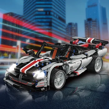 Famoso Carro de Corrida do Modelo de Blocos de Construção da Cidade de l Velocidade Esporte Veículo Supercarro Tijolos de Brinquedos para Crianças de Adultos Presente
