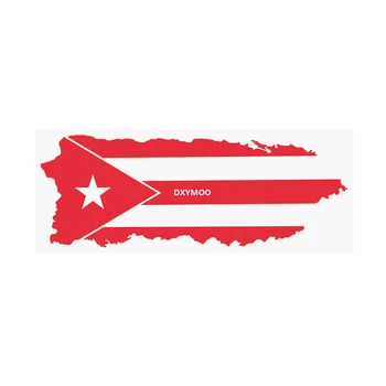 Estilo carro Adesivo para Porto Rico Bandeira Símbolo do Mapa Auto Tanque de Combustível de Fita Decalque Applique Impermeável Decoração
