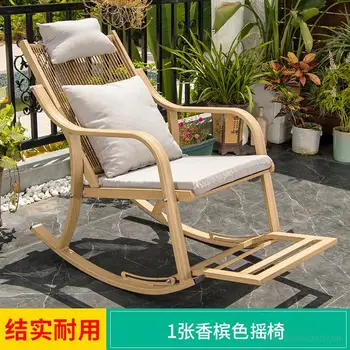 Venda quente de arte ao ar livre cadeira de balanço, Simples e moderno, pátio, varanda de lazer cadeira de balanço do Meio-dia de dormir cadeira reclinável Adulto