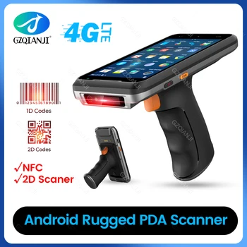 IP66 Resistente PDA Coletor de Dados com punho de Pistola Android Terminal Portátil com 4G WiFi, NFC 1D 2D Zebra4710 Leitor de código de Barras