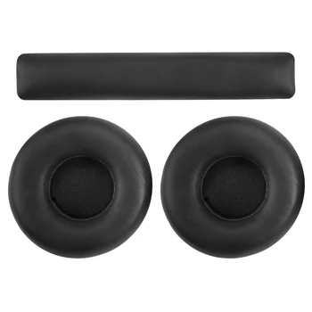 Protecções de Capa de Almofada de Couro da Cabeça de Substituição da Cabeça de Feixe para JBL Synchros E40BT E40 Fones de ouvido Bluetooth 1 Conjunto