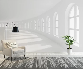 beibehang Personalizado moderno e minimalista estilo industrial graypapier peint tridimensional esfera geométrica de plano de fundo de papel de parede