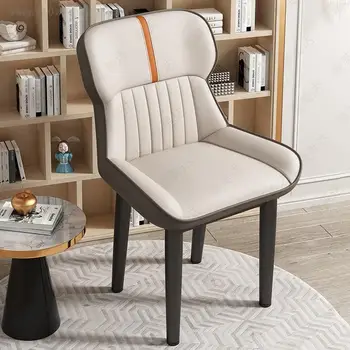 Nordic Relaxante Cadeira De Jantar Mesa De Encosto De Vestir Unha Moderna Cadeira De Jantar De Negociação Varanda Salão Cadeiras Móveis