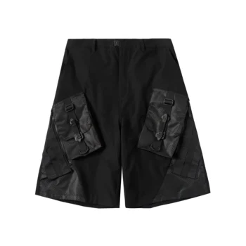Silenstorm tático shorts de lado duplo bolsos molle techwear ninjawear darkwear streetwear futurista