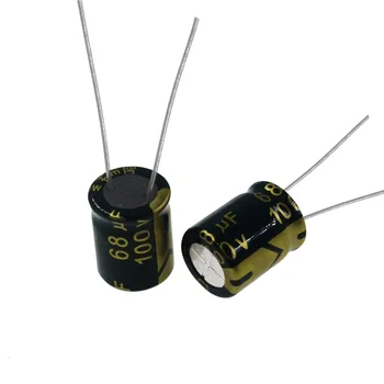 20pcs 100v68uf 10x13mm 100v68mfd capacitor eletrolítico