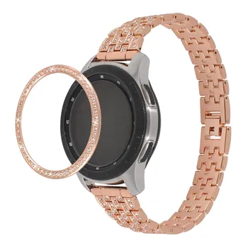 Assista Aro Para Samsung Assista 4 42mm Smart Watch Diamond Escala Anel de Esportes Elegante Pulseira de Substituição da Tampa do Caso Anéis
