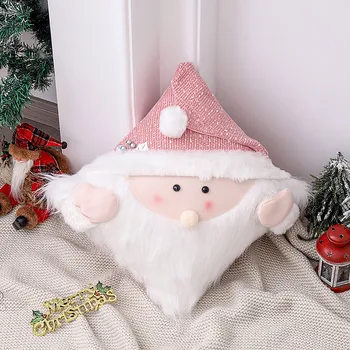 Traje bonito Navidad Almohada Sofá Decoração de Natal Boneco de neve Bonito Travesseiro Confortável Adereços Ainda Fronha #t2g