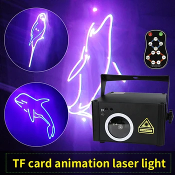 OUTELA Fase Efeito de Iluminação LaserDj Natal Luz Personalizável Palavras Padrão de Animação 3D Cheio de Cores com Controle Remoto