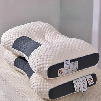 Massagem Travesseiro Ortopédico De Dormir Travesseiro Para Pescoço Alívio Da Dor E Antibacteriano, Anti-Ácaro Lenta Recuperação Suave Relaxar Cervical Travesseiros