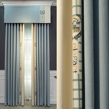 Europeus e Americanos de luxo cortinas blackout são utilizados para o quarto de cozinha do hotel cortinas de sala de cortinas de alta qualidade