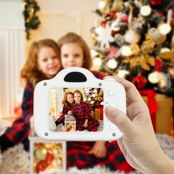 Mini Fotografia Digital Multifuncional Criança Selfie Câmera de Brinquedo Digital Portátil, Câmera de Brinquedo com Corda de segurança para Crianças Partido Presentes