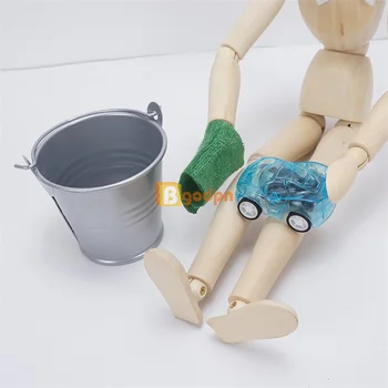 Lavagem de carro Prop Casa de bonecas Acessório para Adultos Elf Boneca Prop Miniture Coleção Crianças a Brincar de faz de conta