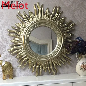 Europeia Apollo Espelho de Parede Espelho de Sala de estar e casa de Banho Restaurante de Decoração de Casa de Corredor de Espelho Decorativo de Parede