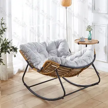 Nordic varandas balanço lounge com espreguiçadeiras Único siesta relaxante cadeira de balanço