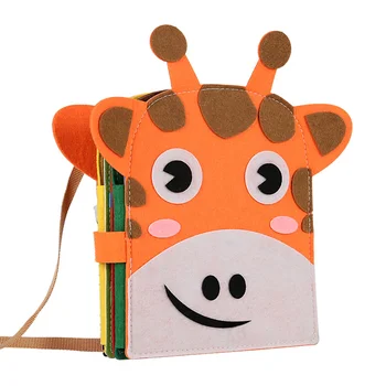 Crianças Montessori de Educação infantil Multifuncional Girafa Senti Ocupado Saco de Amarrar Sapatos Lace Cor de Forma a Cognição Brinquedos