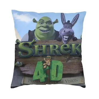 Moda Ogro Shrek E Burro Jogar Fronha Decorativa Da Casa Engraçado Anime Mike Myers Capa De Almofada De Sofá Pillowcover