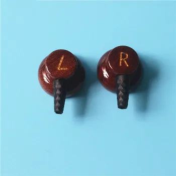 1 Par de Sândalo Vermelho Shell Case 15,4 mm Unidade de alto-Falante Fones de ouvido Shell MX500 Fones de ouvido de DIY