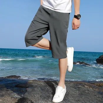 plus size Verão Respirável Homens Shorts de Malha de Ginástica Musculação Casual Shorts Soltos Corredores de Fitness ao ar livre Praia de Calças Curtas 2023