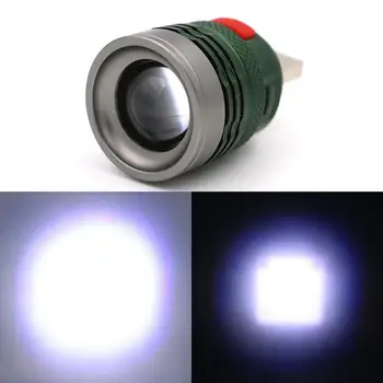 Mini LED Lanternas de Luz Forte Acampamento ao ar livre, Lanternas de Liga de Alumínio Resistente ao Desgaste USB Lanternas de Camping