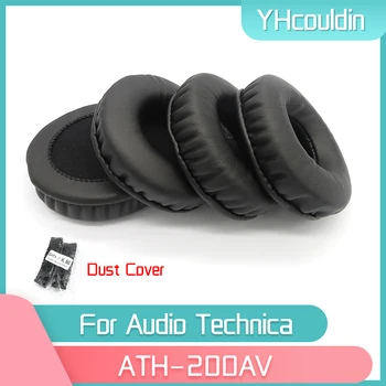 YHcouldin Protecções Para Audio Technica ATH-200AV ATH 200AV Fone de ouvido Específico de Substituição de Couro Enrugado