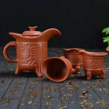 Grande capacidade de Yixing Zisha pote grande original, de minas Zhu filtro de lama bule de chá xícara (chá) de cerâmica chaleira Kung Fu conjunto de chá
