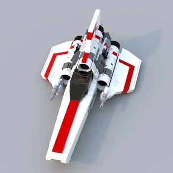 BuildMOC Espaço Battlestarss-Galactica Colonial Víboras MK1 Guerras Blocos de Construção de Naves espaciais Tijolos High-Tech Modelo de Brinquedos Dom Crianças
