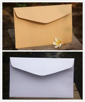 Grande Tamanho 23x16 cm Branco e Kraft Envelopes Festa de Sacos de Papel Favor Sacos Mseeage Cartões de Sacos de Convite de Casamento Envelopes