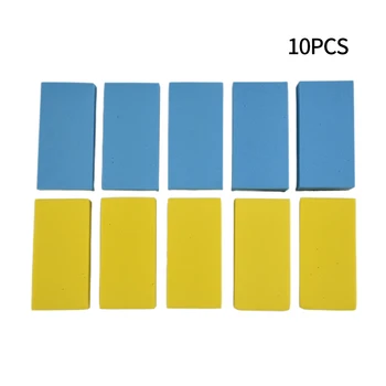 10pcs Carro Cera de Polimento de Espuma, Esponja Pad Amarelo Azul Ferramenta de Limpeza Universal Água Sucção de Esponja Almofada de Ferramentas de Lavagem de Carro Acessórios