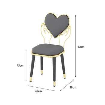 Jantar moderna Cadeiras de Escritório Nórdicos Cozinha Beleza Café Macia Cadeira Com Encosto Quarto cadeiras de jantar Móveis de Cozinha